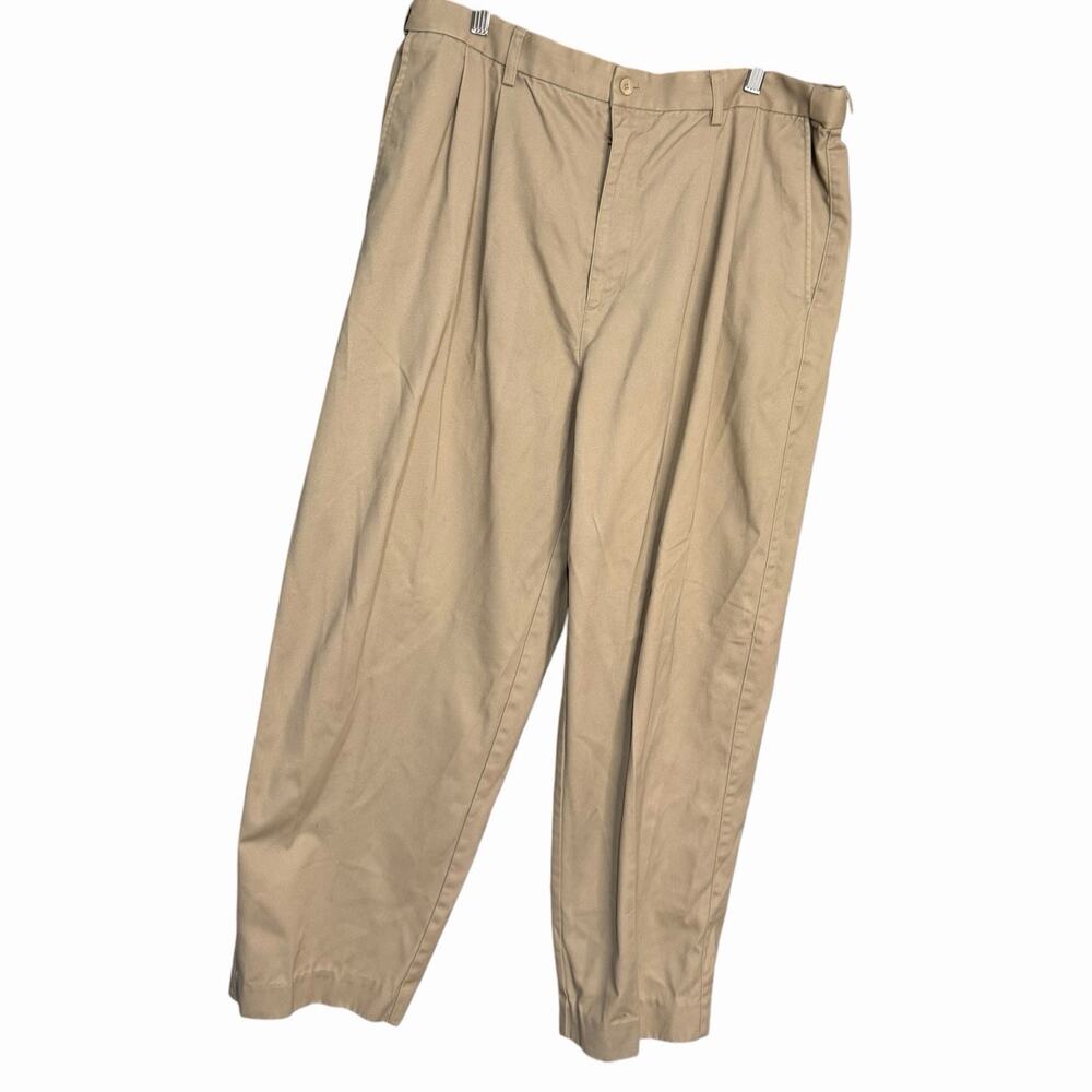 Puritan Dress Pants Mens 40 X 30 Beige Business Casual Workwear Pockets Academia